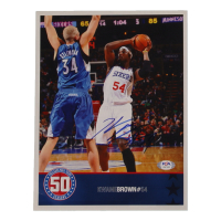 Kwame Brown Signed 76ers 8x10 Photo (PSA) at PristineAuction.com