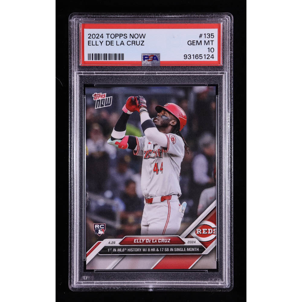 Elly De La Cruz 2024 Topps Now #135 RC (PSA 10) at PristineAuction.com