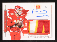 Patrick Mahomes II 2020 Panini Impeccable Extravagance Patch Autographs Gold #3 #1/5 at PristineAuction.com