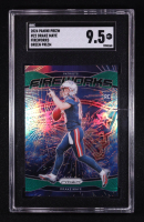 Drake Maye 2024 Panini Fireworks Green Prizm #22 RC (SGC 9.5) at PristineAuction.com