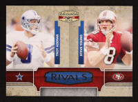 Troy Aikman / Steve Young 2008 Donruss Gridiron Gear Rivals Gold #6 #069/500 at PristineAuction.com