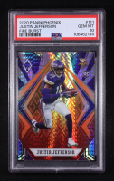 Justin Jefferson 2020 Panini Phoenix Fire Burst #111 RC (PSA 10) at PristineAuction.com