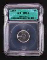 1943 Lincoln Wheat Cent - Steel "War Penny" (ICG MS64) at PristineAuction.com