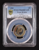 1983 Great Britain Coin - 1 Pound (PCGS PR68DCAM) at PristineAuction.com
