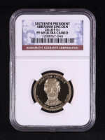 2010-S U.S. Presidential Proof $1 Dollar Coin - Abraham Lincoln 16th President (NGC PF69 Ultra Cameo) at PristineAuction.com