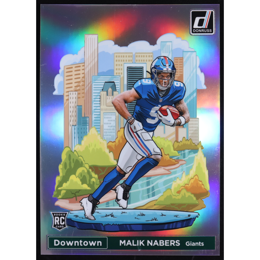 Malik Nabers 2024 Panini Donruss Football Oversized Downtown Jumbo #18 RC at PristineAuction.com