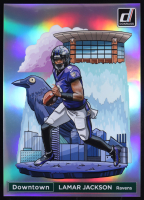 Lamar Jackson 2024 Panini Donruss Football Oversized Downtown Jumbo #1 at PristineAuction.com