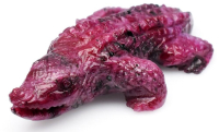 132.61 Carats Natural Ruby Crocodile Carving | $400 Estimated Retail Value (UGL Cert) at PristineAuction.com