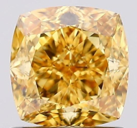 1.05 Carats Lab Grown FANCY VIVID ORANGY YELLOW Diamond Loose VS2 | $2,300 Estimated Retail Value (UGL & IGI Certs) at PristineAuction.com