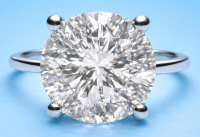 3.51 Carats Lab Grown Diamond Ring G, VS2 | $6,000 Estimated Retail Value (UGL & IGI Certs) | Round Ideal Cut | Brand New at PristineAuction.com