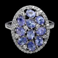3.00 Carats Natural Tanzanite Ring | $2,250 Estimated Retail Value (UGL Cert) | Brand New at PristineAuction.com