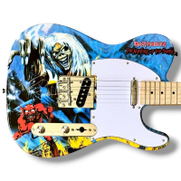 Bruce Dickinson & Nicko McBrain Signed "Iron Maiden: The Number of the Beast" Custom Telecaster Guitar (JSA) at PristineAuction.com