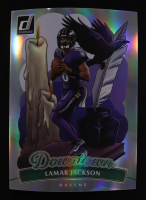 Lamar Jackson 2025 Donruss Downtown! Oversize #1 at PristineAuction.com