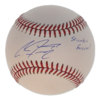 Clint Frazier Signed OML Baseball Inscribed "Scranton Forever!" (JSA) at PristineAuction.com