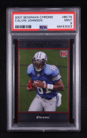 Calvin Johnson 2007 Bowman Chrome #BC75 RC (PSA 9) at PristineAuction.com