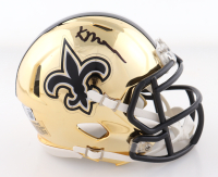 Kellen Moore Signed Saints Chrome Speed Mini-Helmet (Beckett) at PristineAuction.com