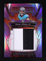 Brian Thomas Jr. 2024 Panini Obsidian Rookie Eruption Materials Purple #7 RC #7/49 at PristineAuction.com