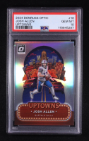 Josh Allen 2024 Panini Donruss Optic Uptowns #16 (PSA 10) at PristineAuction.com