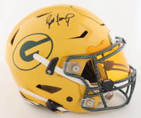 Brett Favre Signed Packers Full-Size Authentic On-Field Hydro-Dipped Speed-Flex Helmet With Visor (Favre) at PristineAuction.com