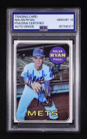 Nolan Ryan Signed 1969 Topps Inscribed "Miracle Mets" #533 (PSA | Autograph Graded PSA 10) at PristineAuction.com