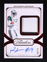 Keyshawn Johnson 2024 Panini Flawless Distinguished Patch Autographs Ruby #23 #9/25 at PristineAuction.com