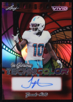 Tyreek Hill 2025 Leaf Vivid In Glorious Technicolor Autographs Prismatic Red #GATH1 #1/2 at PristineAuction.com