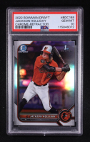 Jackson Holliday 2022 Bowman Draft Chrome Refractor RC #BDC-168 (PSA 10) at PristineAuction.com