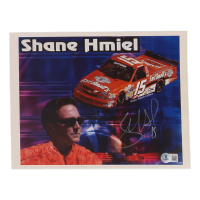 Shane Hmiel Signed NASCAR 8.5x11 Hero Card (Beckett) at PristineAuction.com
