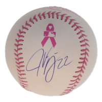Jason Kipnis Signed OML Breast Cancer Awareness Logo Baseball (JSA) at PristineAuction.com