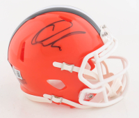Quinshon Judkins Signed Browns Speed Mini Helmet (Beckett) at PristineAuction.com