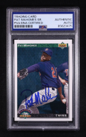 Pat Mahomes Sr. Signed 1992 Upper Deck Diamond Debuts #776 RC (PSA) at PristineAuction.com