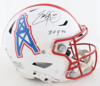 Eddie George Signed Oilers Full-Size Authentic On-Field Speed-Flex Helmet Inscribed "R.O.Y. 96" (Fanatics) at PristineAuction.com
