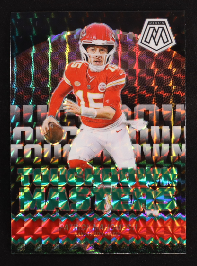 Patrick Mahomes II 2024 Panini Mosaic Touchdown Masters Mosaic Green #1 at PristineAuction.com Patrick Mahomes II 2024 Panini Mosaic Touchdown Masters Mosaic Green #1 at PristineAuction.com