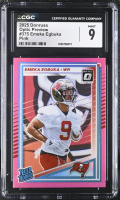 Emeka Egbuka 2025 Donruss Optic Preview Pink #375 RC (CGC 9) at PristineAuction.com