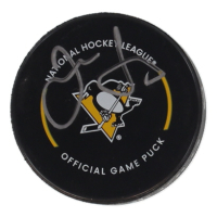 Jaromir Jagr Signed Penguins Logo Hockey Puck (Fanatics) at PristineAuction.com