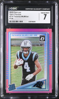 Tetairoa McMillan 2025 Donruss Optic Preview Pink #314 RC (CGC 7) at PristineAuction.com