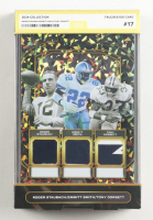 Roger Staubach / Emmitt Smith / Tony Dorsett 2024 TruCreator Jumbo Cracked Ice Materials #17 #TJCRSESTD at PristineAuction.com