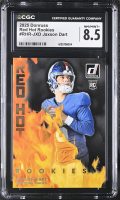 Jaxson Dart 2025 Donruss Red Hot Rookies #RHR-JXD RC (CGC 8.5) at PristineAuction.com