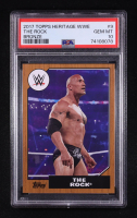 The Rock 2017 Topps Heritage WWE Bronze #9 (PSA 10) at PristineAuction.com