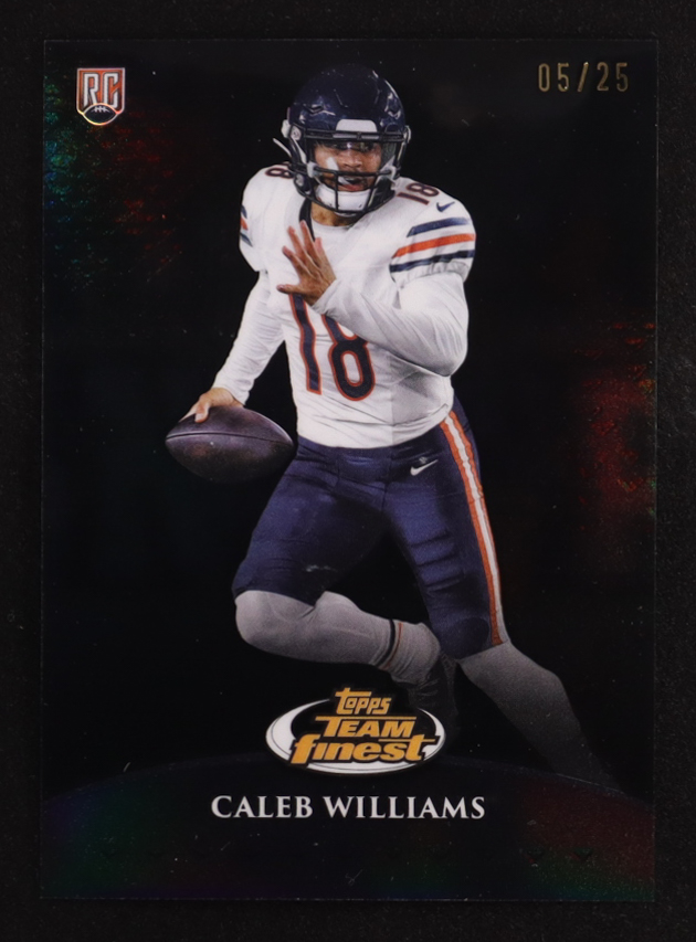 Caleb Williams 2024 Finest Team Finest Black Refractors #TF3 #05/25 RC at PristineAuction.com Caleb Williams 2024 Finest Team Finest Black Refractors #TF3 #05/25 RC at PristineAuction.com