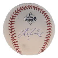 Alek Thomas Signed 2023 World Series Logo Baseball (JSA) at PristineAuction.com