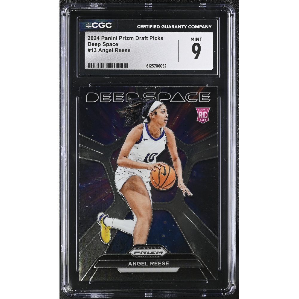 Angel Reese 2024 Panini Prizm Draft Picks Deep Space #13 RC (CGC 9) at PristineAuction.com
