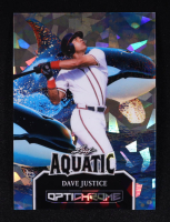 Dave Justice 2025 Leaf Aquatic Optichrome Pre-Production Proof #1/1 at PristineAuction.com