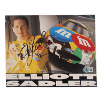 Elliott Sadler Signed NASCAR 8x10 Hero Card (Beckett) at PristineAuction.com