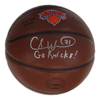 Charlie Ward Signed Knicks Logo NBA Basketball Inscribed "Go Knicks!" (Schwartz) at PristineAuction.com