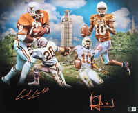 Ricky Williams & Earl Campbell Signed Texas Longhorns 16x20 Photo (Beckett) at PristineAuction.com