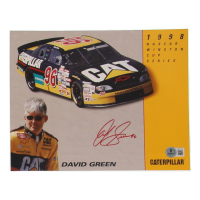 David Green Signed NASCAR 8x10 Hero Card (Beckett) at PristineAuction.com