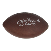 John Hannah Signed NFL Football Inscribed "HOF 91" (Schwartz) at PristineAuction.com