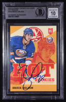 Brock Nelson Signed 2013-14 Panini Toronto Fall Expo Hot Rookies #HK2 RC (BGS | Autograph Graded BGS 10) at PristineAuction.com