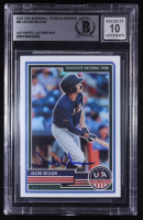 Jacob Wilson Signed 2023 Panini USA Baseball Stars & Stripes #84 RC (BGS | Autograph Graded BGS 10) at PristineAuction.com